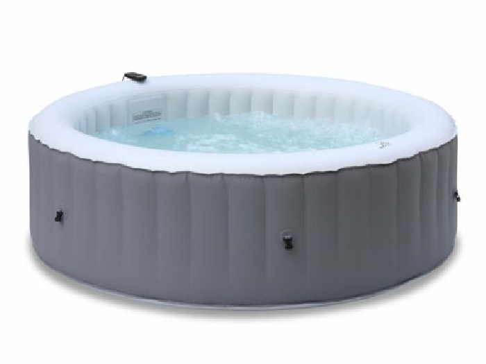 Spa MSPA gonflable rond ? Kili 6 gris - Spa gonflable 6 personnes rond 205 cm.