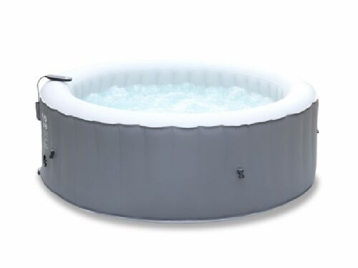 Spa MSPA gonflable rond ? Kili 4 gris - Spa gonflable 4 personnes rond 180 cm.