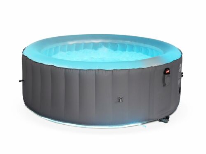 Spa MSPA gonflable rond ? Glow 4 gris - Spa gonflable 4 personnes rond 180 cm