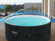 AREBOS Piscine Spa Pool | Gonflable | Chauffage | Exterieur | Ronde Drop-Stitch