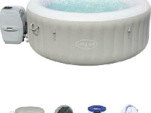 Spa gonflable BESTWAY Lay-Z-Spa Tahiti - Pour 2 a 4 personnes - Rond - Avec Lumi